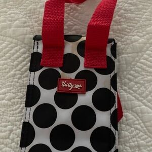 Thirty One Black Polka Dot Insulated Wine Carrier